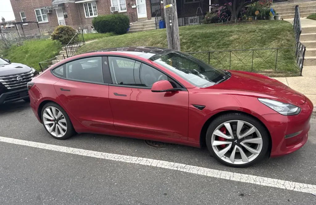 2018 Tesla Model 3 Rental – Philadelphia Red