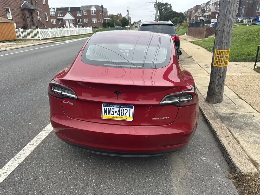 2022 Tesla Model 3 Rental – Philadelphia Red Image